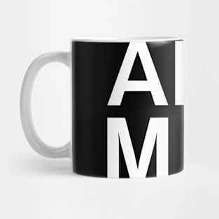 Anchorage Museum White Stacked Letters Mug